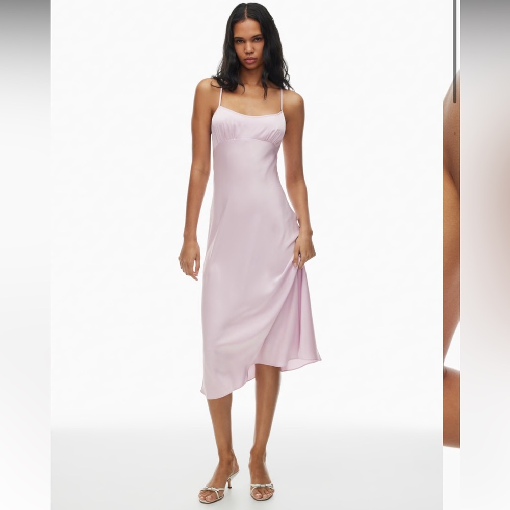Aritzia Wilfred | Toulouse Satin Dress Lilac